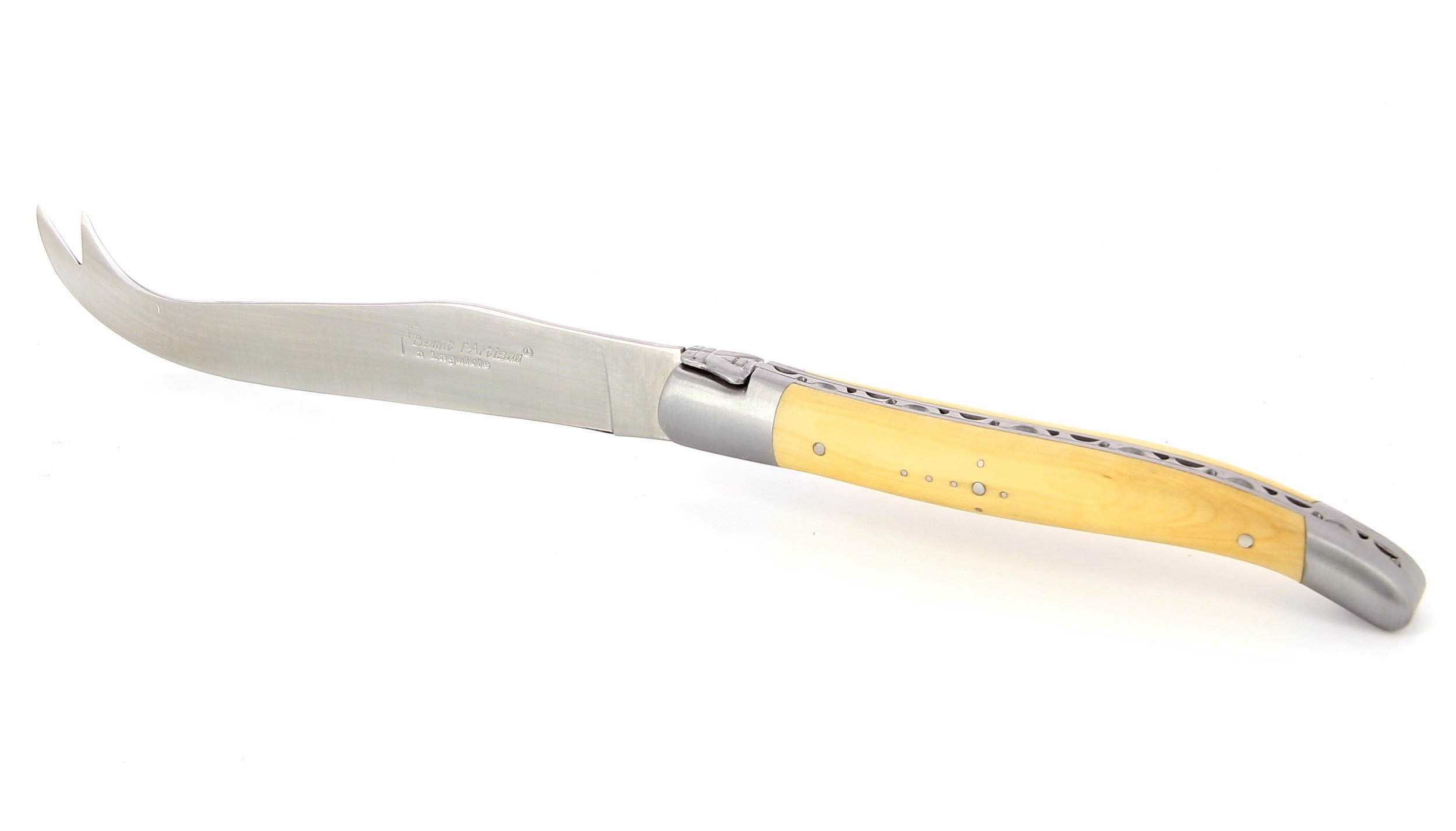Couteau à fromage coudé FISCHER lame acier inox 21cm